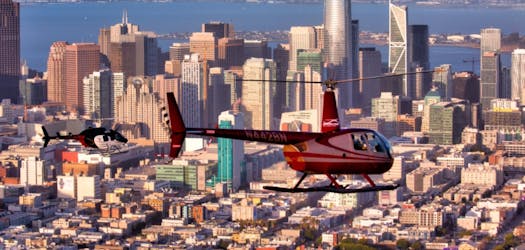 Balade en hélicoptère sur le pont du Golden Gate